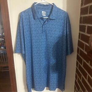Callaway Men’s Size XL Blue and Black Golf Polo Shirt